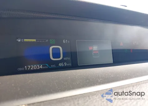 2019 Toyota Prius Le z USA, uszkodzony, nr VIN JTDKARFU6K3102490